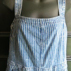 Universal Thread Overall Jumper Stripes Denim Size 8/29